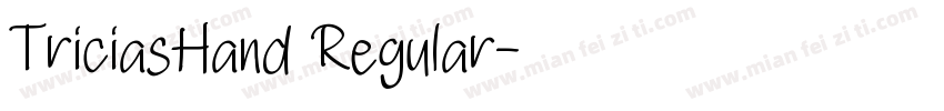 TriciasHand Regular字体转换